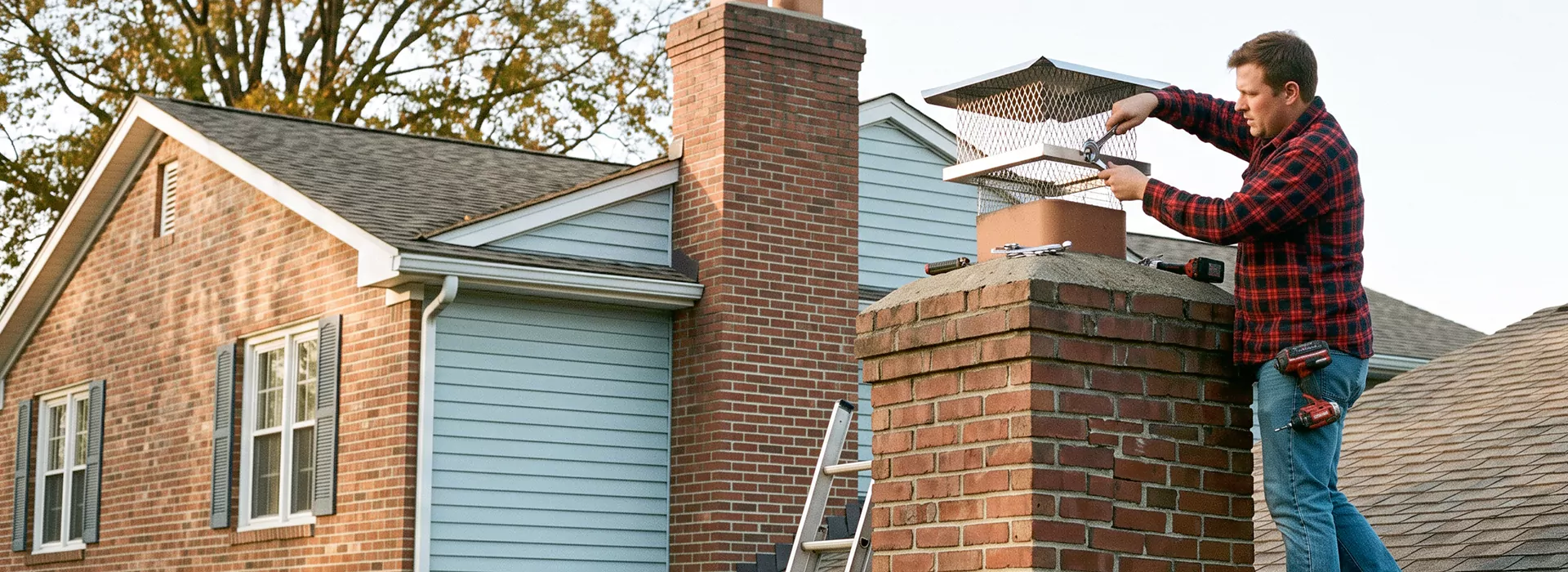 Chimney Spark Arrestor Installation in Marlboro