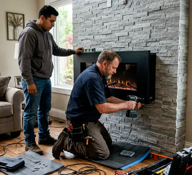 Certified Floating Fireplace Installation Company: Your Local Floating Mantel Installer in Marlboro, NJ