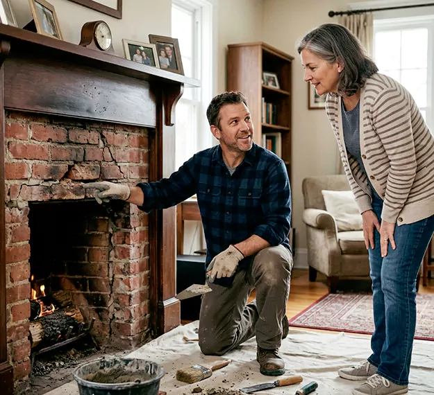 Why Marlboro Homeowners Choose Our Brick Fireplace Repair Team?