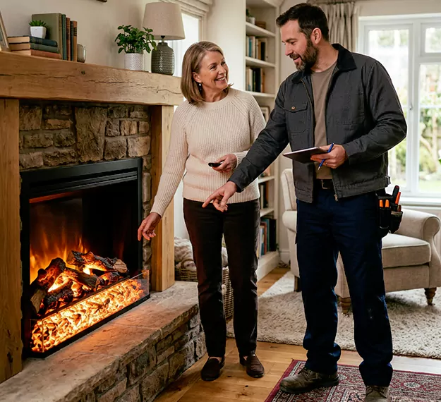 Why Marlboro Homeowners Choose Our Electric Fireplace Embers Team?