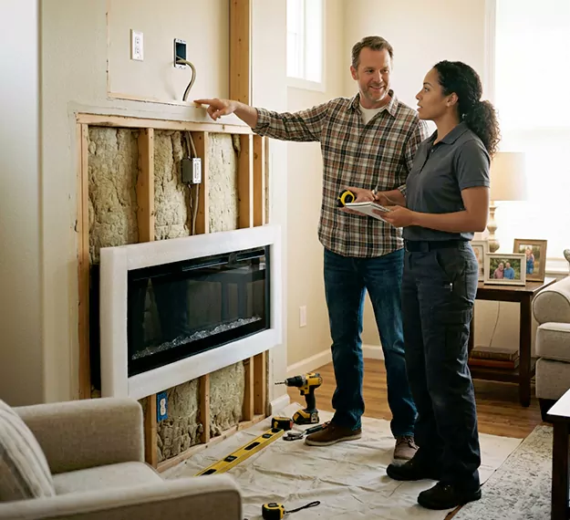 Why Marlboro, NJ Homeowners Choose Our Electric Fireplace Installation Team?
