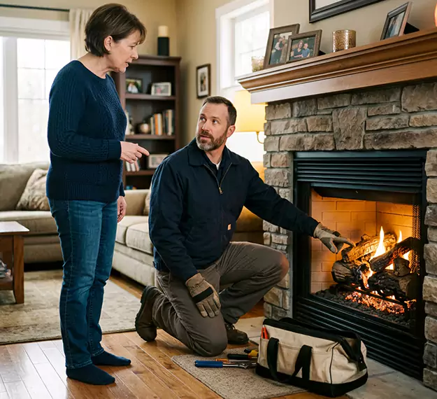 Why Marlboro Homeowners Choose Our Gas Fireplace Logs Team?