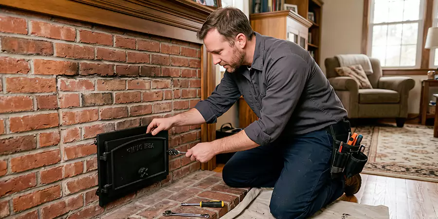 Fireplace Ash Dump Door Installation Marlboro