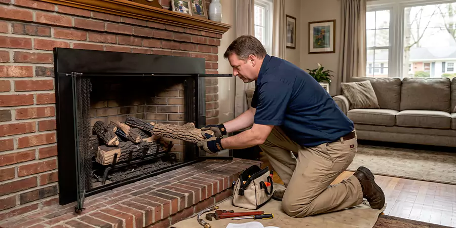 Propane Fireplace Logs Installation Marlboro