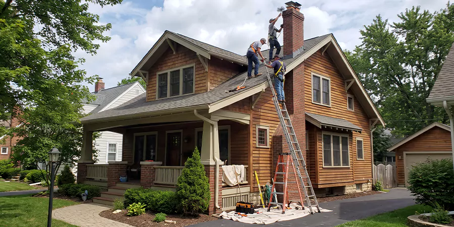 Residential Chimney Masonry Repair and Tuckpointing Marlboro