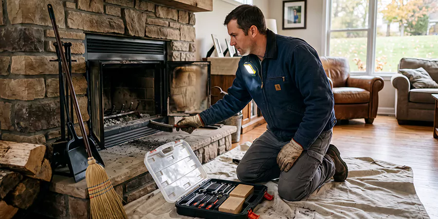 Wood Fireplace Repair in Marlboro